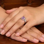 انگشتر عقیق سوسنی زنانه کد 34951