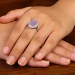 انگشتر عقیق سوسنی زنانه کد 34958