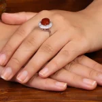 انگشتر عقیق زنانه کد 34967