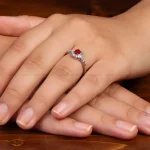 انگشتر عقیق زنانه کد 34983