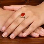 انگشتر عقیق زنانه کد 34988