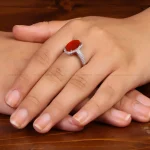 انگشتر عقیق زنانه کد 34996