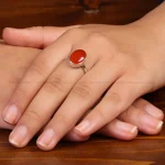 انگشتر عقیق زنانه کد35004