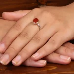 انگشتر عقیق زنانه کد35008