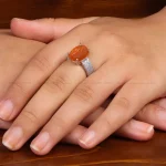انگشتر عقیق زنانه کد 35010