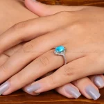 انگشتر فیروزه شجری زنانه کد 35127