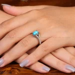 انگشتر فیروزه شجری زنانه کد 35132