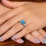 انگشتر فیروزه شجری زنانه کد 35134