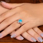 انگشتر فیروزه شجری زنانه کد 35135