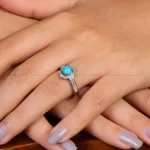 انگشتر فیروزه شجری زنانه کد 35138