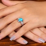 انگشتر فیروزه شجری زنانه کد 35140