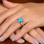 انگشتر فیروزه شجری زنانه کد 35141