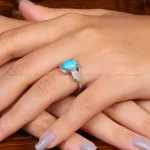 انگشتر فیروزه شجری زنانه کد 35142