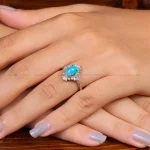 انگشتر فیروزه شجری زنانه کد 35155