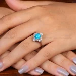 انگشتر فیروزه شجری زنانه کد 35167