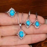 نیم ست فیروزه زنانه کد 35178