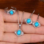نیم ست فیروزه زنانه کد 35181