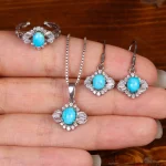 نیم ست فیروزه زنانه کد 35182