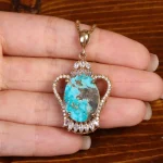 گردنبند فیروزه زنانه کد 35226