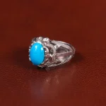 انگشتر فیروزه عجمی مردانه کد 34898