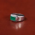 انگشتر زمرد مردانه کد 35049