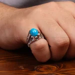 انگشتر فیروزه شجری مردانه کد34900