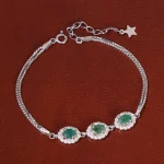 دستبند زمرد زنانه کد35285