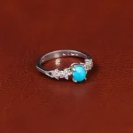 انگشتر فیروزه عجمی زنانه کد 35332