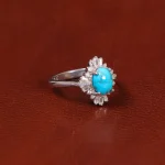 انگشتر فیروزه عجمی زنانه کد 35337