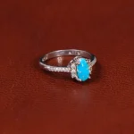 انگشتر فیروزه عجمی زنانه کد 35362