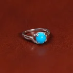انگشتر فیروزه عجمی زنانه کد 35365