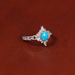 انگشتر فیروزه عجمی زنانه کد 35367