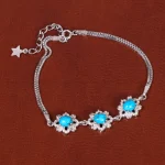دستبند فیروزه زنانه کد 35372
