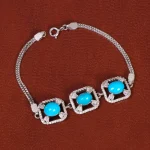 دستبند فیروزه زنانه کد 35375