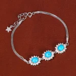 دستبند فیروزه زنانه کد 35378