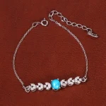 دستبند فیروزه زنانه کد 35390