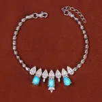 دستبند فیروزه زنانه کد 35391