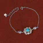 دستبند فیروزه زنانه کد 35394