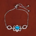 دستبند فیروزه زنانه کد 35396