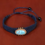 دستبند فیروزه زنانه کد 35402