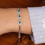 دستبند زمرد زنانه کد35285