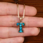 گردنبند فیروزه کوب زنانه کد 35310