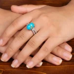 انگشتر فیروزه شجری زنانه کد 35316