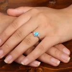 انگشتر فیروزه عجمی زنانه کد 35322