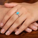 انگشتر فیروزه عجمی زنانه کد 35339