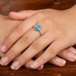 انگشتر فیروزه شجری زنانه کد 35348