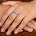 انگشتر فیروزه شجری زنانه کد 35349