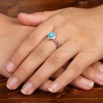انگشتر فیروزه عجمی زنانه کد 35360