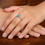 انگشتر فیروزه شجری زنانه کد 35366