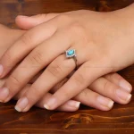 انگشتر فیروزه عجمی زنانه کد 35368